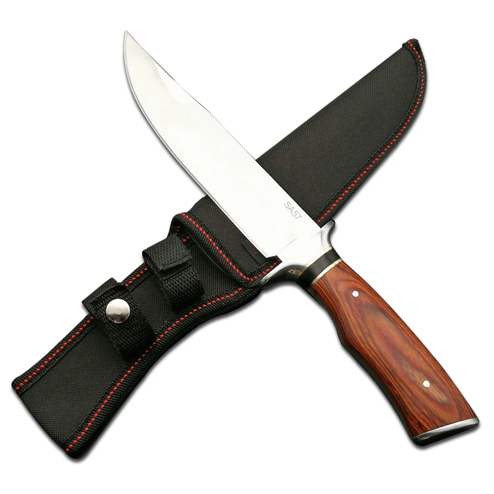 DuoClang Wildnerness Warfare Survival Knives Sanding Blade Wooden