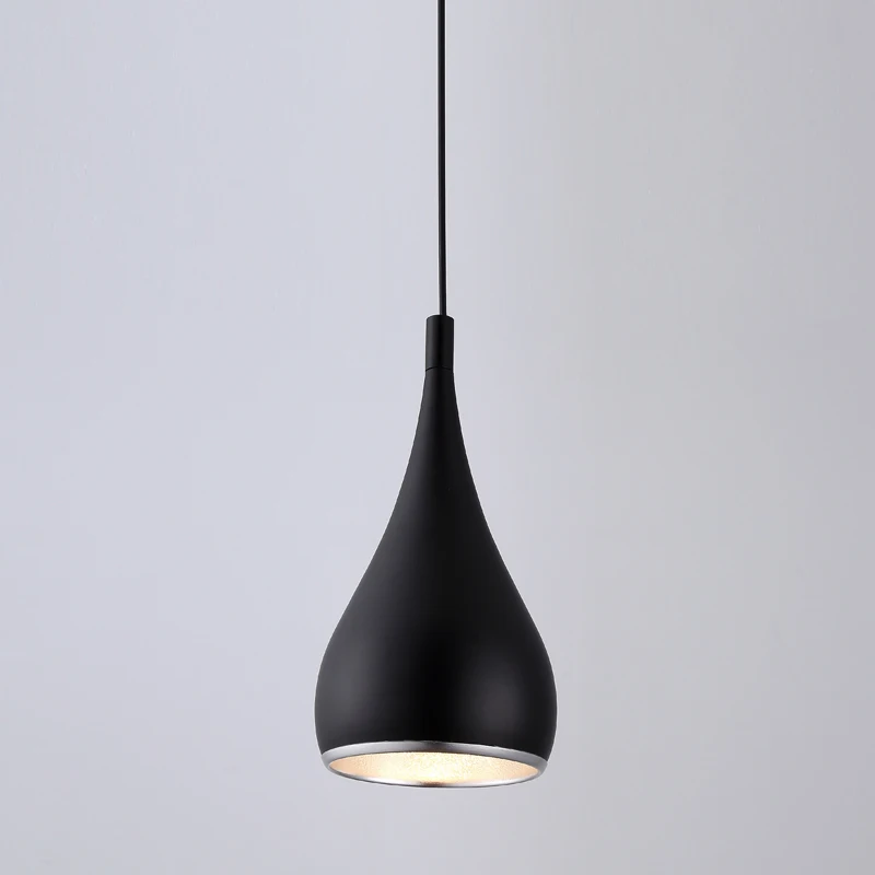 Barra de iluminación colgante moderna luces colgantes negras luz para