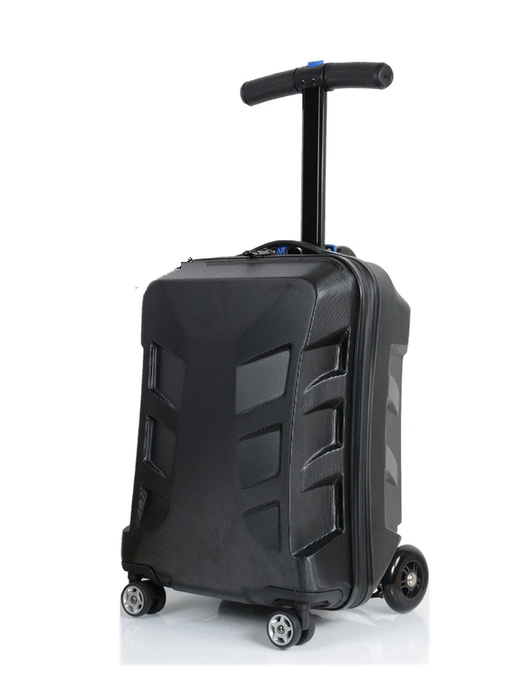 Letrend Новая мода уникальный EVA скейтборд прокатки Чемодан 21 дюймов Бизнес Для женщин Для мужчин чемоданы тележки для активной деятельности, Студенческая, для путешествий, сумка для багажника - Цвет: 21 inch