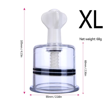 S/L/XL/M Size Nipple Clamps Breast Sucker Pussy Pump Enlarger Clitoris Stimulator Nipple Vacuum Pump Adult Game SM Sex Toys 4