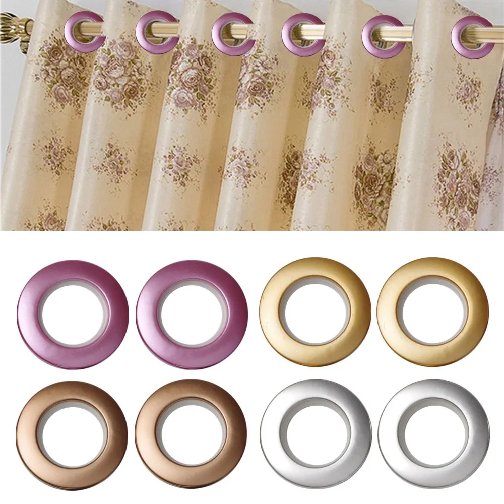 

1 Pack Nano Curtain Plastic Roman Eyelet Ring Grommet Tape Contains Decoration Accessories about 80Pcs
