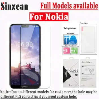 

200pcs For Nokia X3/X5/X6/X7/2/3/5/6/7/8 2.5D clear Tempered Glass For Nokia 7/8 2018 Screen Protector Film