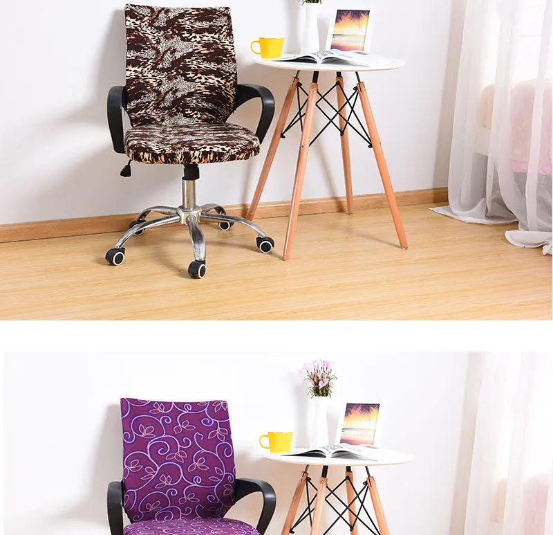 Цветок Съемный чехол на компьютерное кресло большой эластичный чехол современное сидение чехол стрейч офисное кресло чехол для банкета