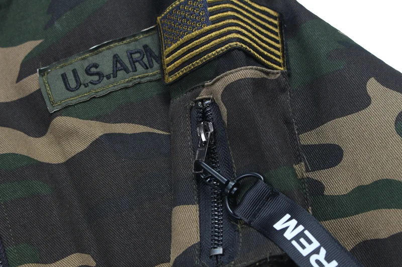 GONTHWID Мужская камуфляжная куртка-бомбер с вышивкой на молнии, военная армейская зеленая камуфляжная куртка-бомбер, мужские тонкие куртки