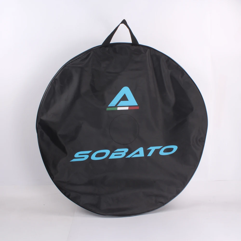 

Hot selling Road Bike MTB Wheel Bag Wheelset Bag SOBATO High Quality Transport Bag Soft Carrier Bag with blue decal