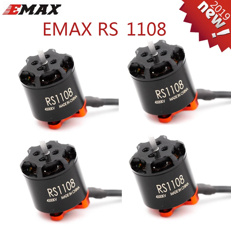

4set/lot EMAX RS 1108 4500KV 5200KV 6000KV Motor CW for FPV RACER Quadcopter Kvadrokopter RC Drone Aircraft
