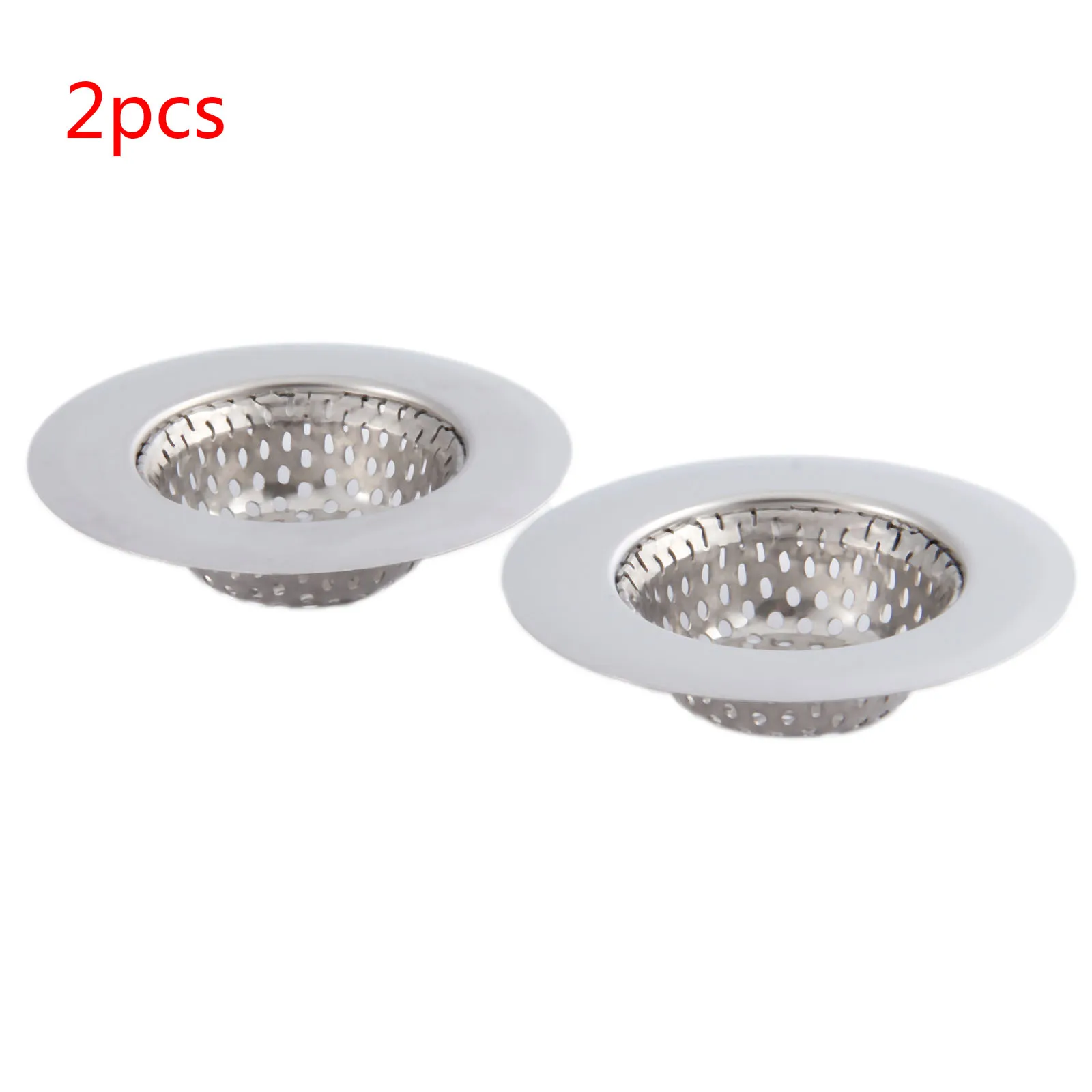 2Pcs Stainless Steel Sink Mesh Basin Drain Strainer for Kitchen Bath Garbage Disposal 11.3/9/7CM Diameter Sink Drain Cover
