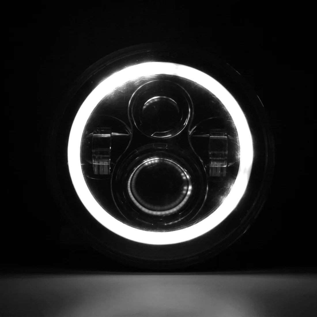 7 &quotдюймов светодиодные фары Hi/короче спереди и длиннее сзади) луч с кронштейном +