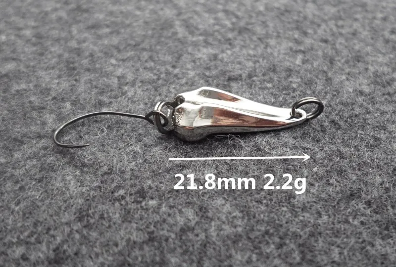 spoon fishing lures set metal fishing bait 2.2g spinnerbait Treble Hook hard lures drop ship