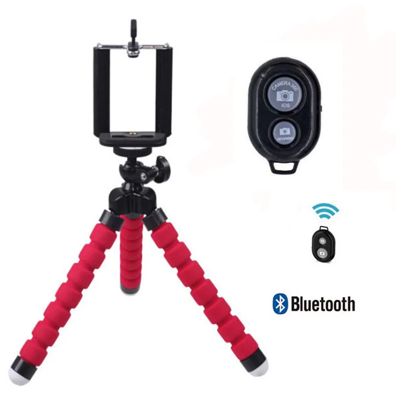 Flexible Octopus Tripod with remote control