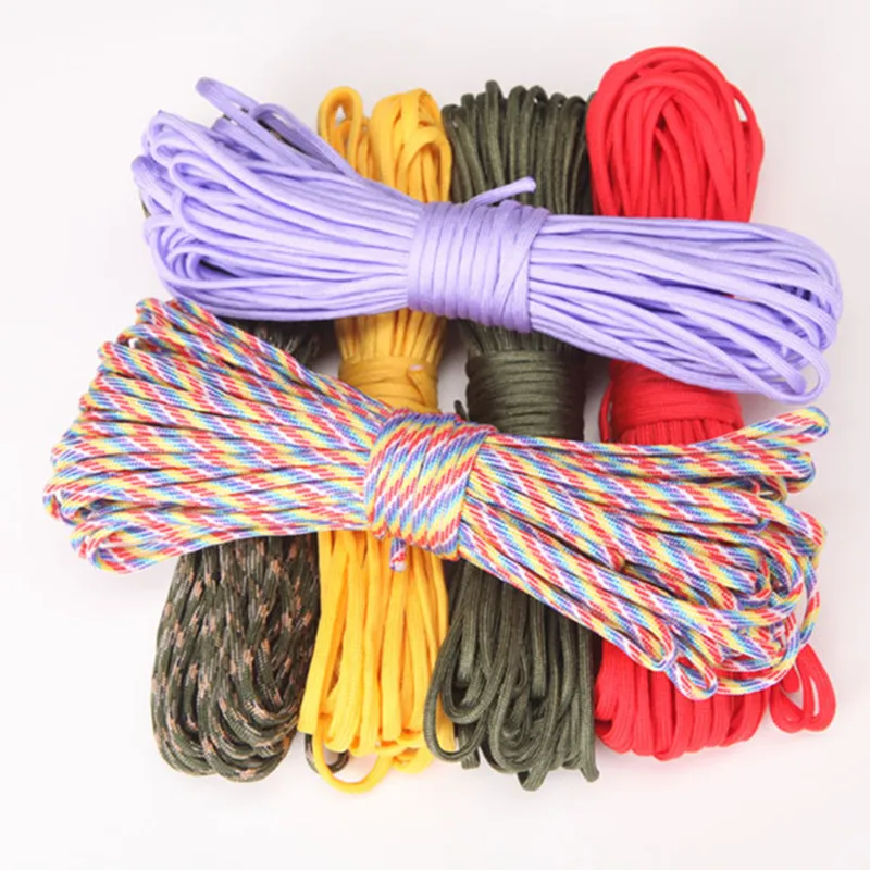 50 متر 4 مللي متر Paracord 550 التخييم المظلة الحبل الحبل حبل مل المواصفات النوع الثالث 7 ستراند تسلق التخييم بقاء المعدات 50 متر 4 مللي متر Paracord 550 التخييم المظلة الحبل الحبل حبل مل المواصفات النوع الثالث 7 ستراند تسلق التخييم بقاء المعدات