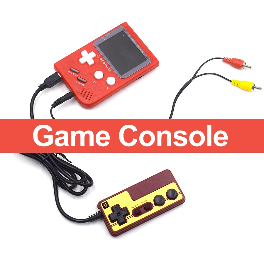 

Portable Game Player Retro Mini Game Console 8-bit video games with Gamepad TV Output For FC Games 132 games free shipping