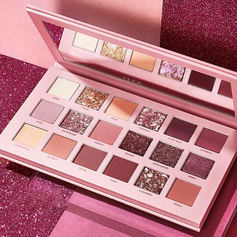 

Waterproof Nude Glitter Eyeshadow Matte Shimmer Palette Long Lasting Mineral Powder Eye Shadow Makeup Cosmetic Kit 18 Colors
