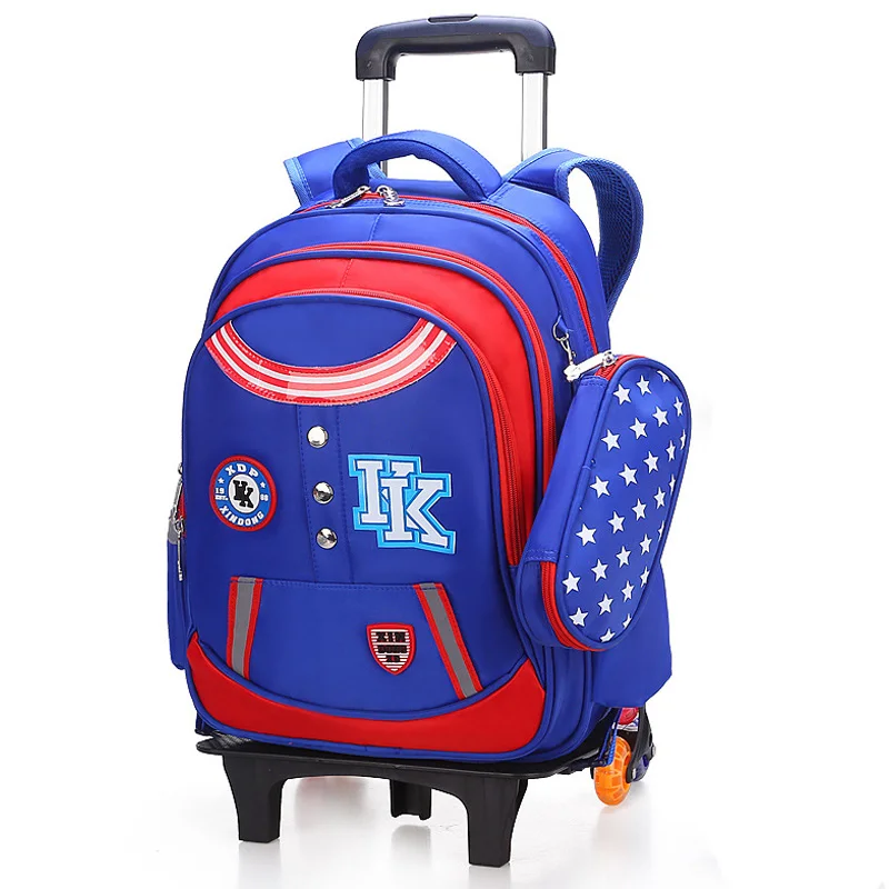 Школьные рюкзаки для девочек и мальчиков, школьный рюкзак для подростков с 3 колесами, детский рюкзак багажный рюкзак с колесиками