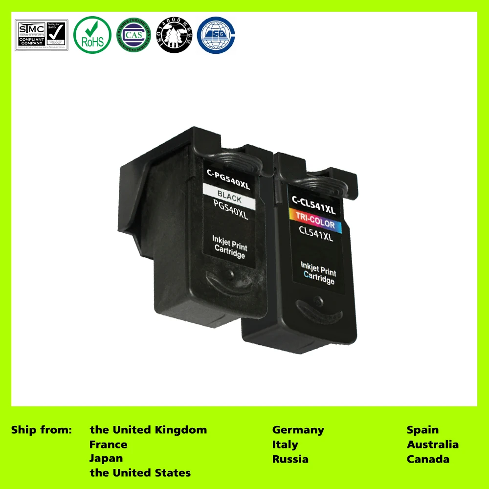 Compatible for PG540XL CL541XL PG 540XL(2 Pack ) Ink Cartridge for