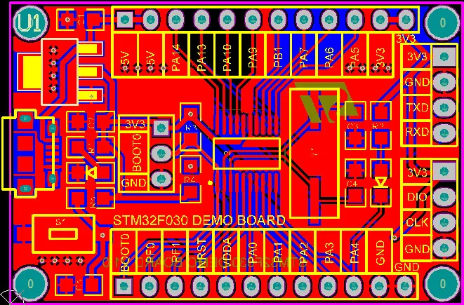 48 MHz STM32F030F4P6 Small Systems Development Board CORTEX-M0 Core 32bit Mini System Development Panels2