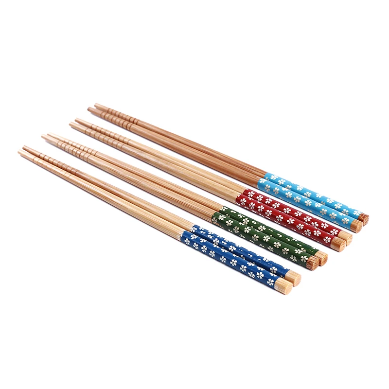 Натуральные Бамбуковые палочки 5 пар/компл. Non-Slip палочки для суши посуда палочки дозирующая детская ложка для дома Кухня посуда ужина