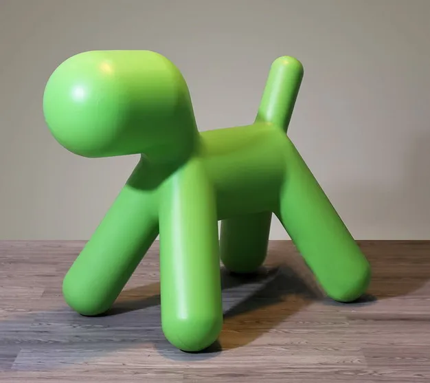 Современный дизайн пластиковый прекрасный модный детский пластмассовый стул для собаки детский стул в форме щенка детская игрушка из пластика игрушечный стул маленького размера