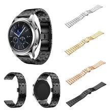 22 мм ремешок для часов из натуральной Часы из нержавейки браслет ремешок для samsung Шестерни S3 классические часы D28