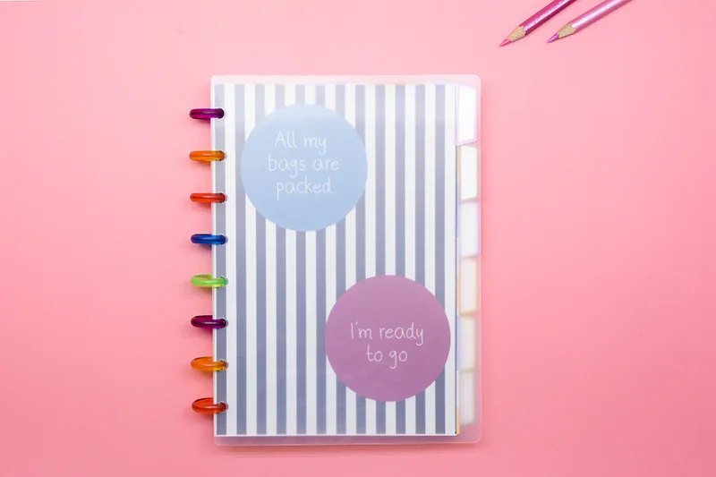 Fromthenon диски кольцо связаны Happy planner пуля журналы A5B6 спираль notebookr дневник с цветком пустой Бумага пополнения чернил канцелярских принадлежностей