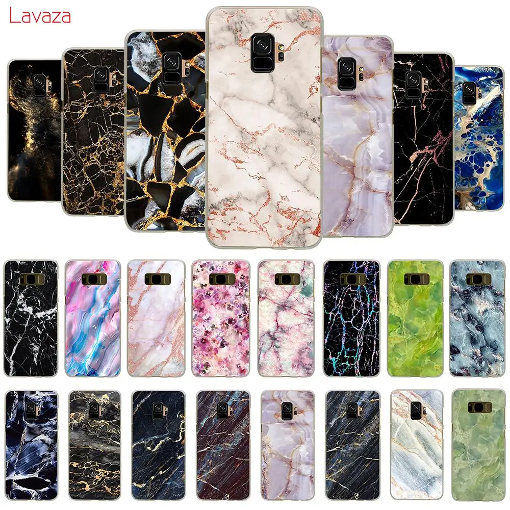 Жесткий чехол для телефона Lavaza с золотой фольгой украшенный мрамором аниме Samsung