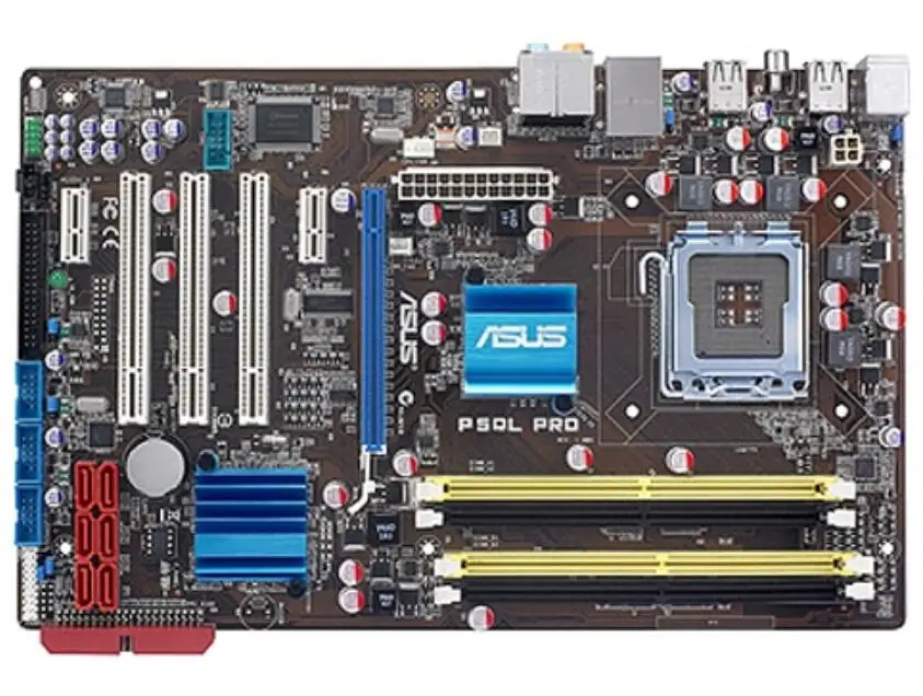 ASUS P5QL برو اللوحة DDR2 LGA 775 SATA II 16 GB P43 سطح اللوحة