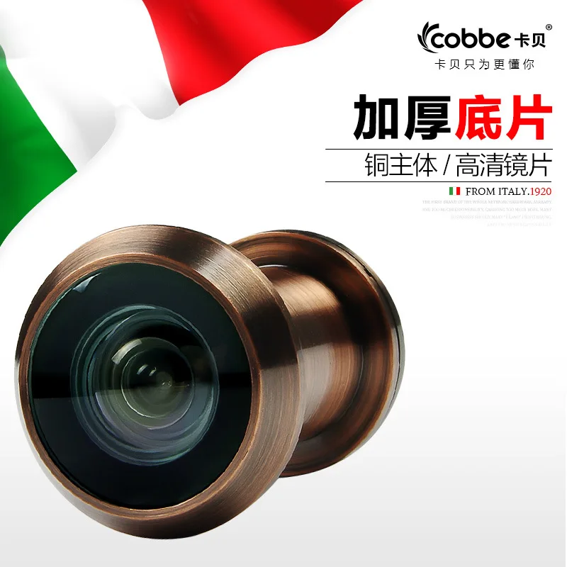 

2018 Limited Cadeado The Pure Copper Hd Security Doors Cat's Eye Anti-theft Pry Proof Wooden Door Bolts Hotel Mirror With A Lid