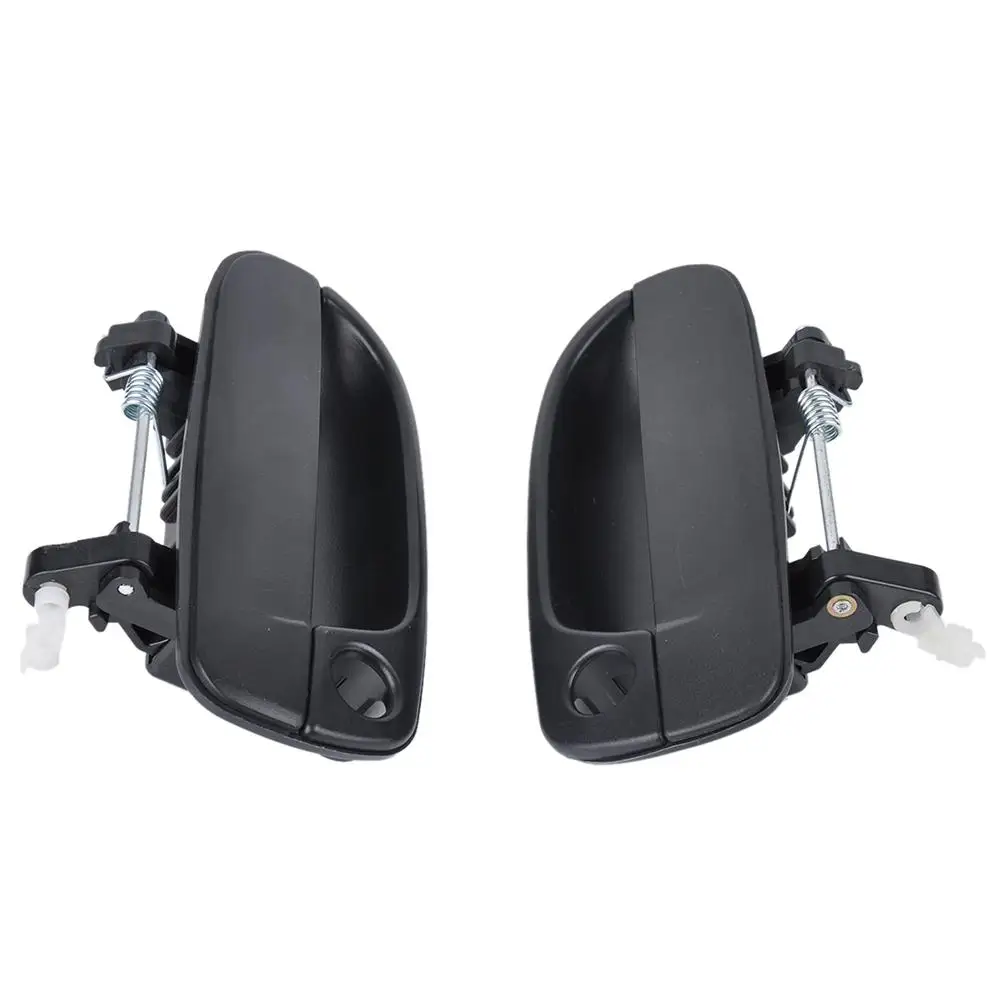 

1 Pair Car Stylings Front Rear Right Left Black Exterior Outside Door Handle OE 82660-25000FR 82650-25000FL for Hyundai Accent