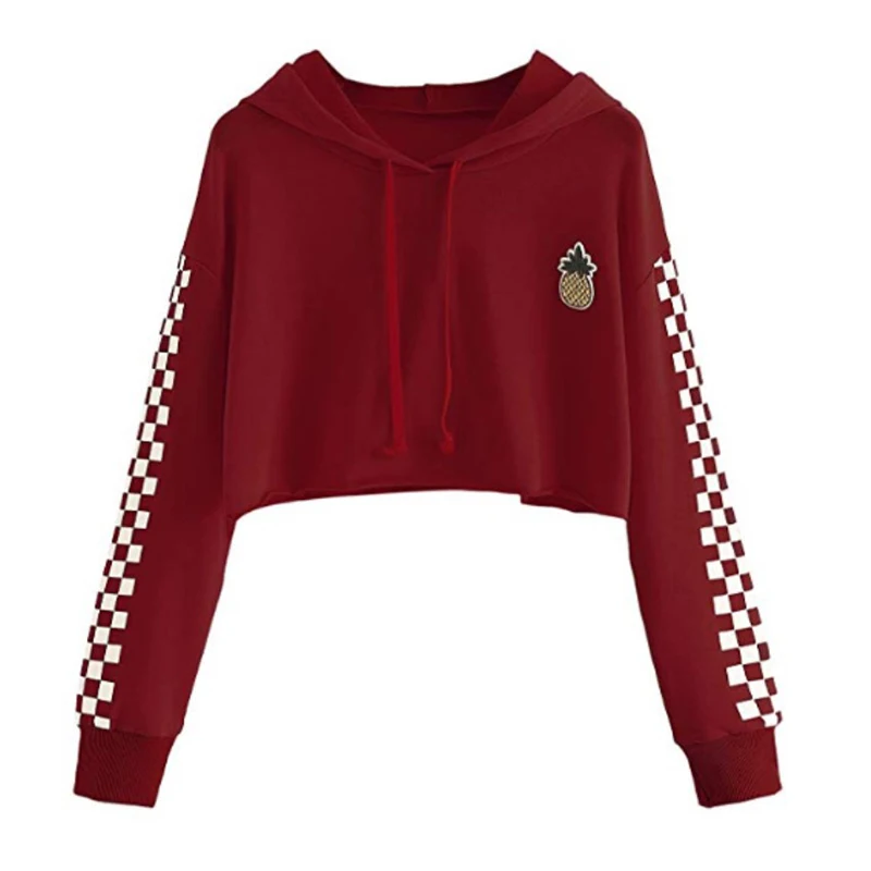 YZ Large Size S-3xl Women's Sweatshirt 2019 Autumn New Femme Hoodies Long Sleeve Moletom Printed Short Hoodie for Women