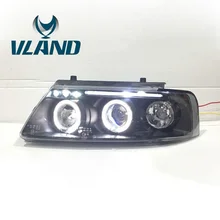 VLAND Заводская Автомобильная фара для Passat B5 1997-2000 Светодиодный светильник для Passat B5 Bi-Xenon проектор Plug And Play водонепроницаемый