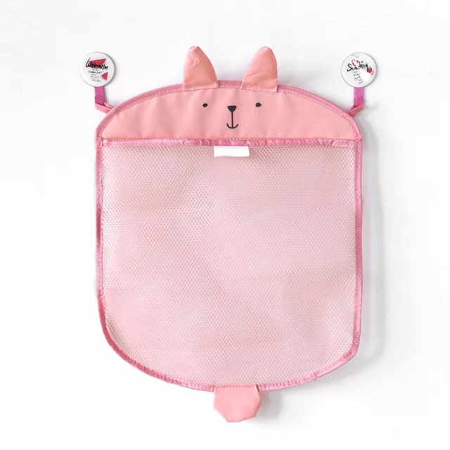 Hot Baby bathroom mesh bag for bath toys bag kids basket toys net cartoon animal shapes waterproof cloth sand toys beach storage 2