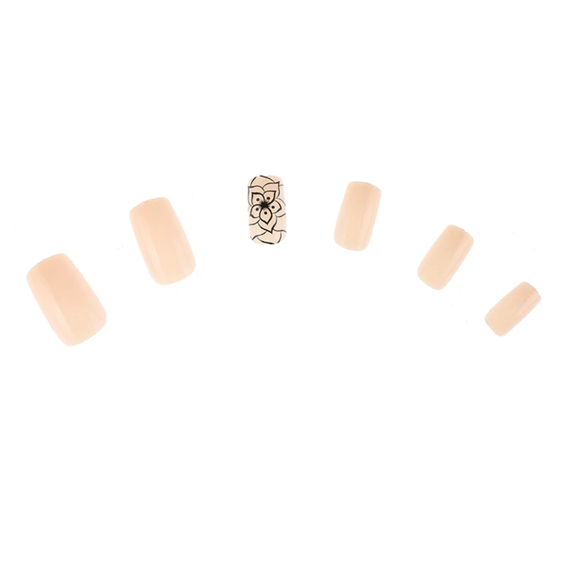 12pcs False Nails Acrylic Fake Tips Art Images Full Cover NaIls Maincure Healthy Easy High Quality Elegant | Красота и здоровье