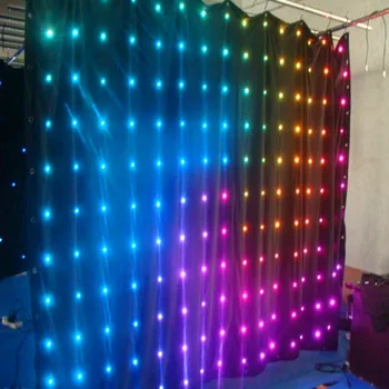 

2*3m P10cm RGB Vision Backdrop Curtain for party proposal wedding