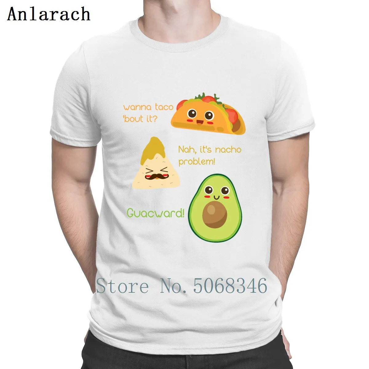Хлопковая футболка want Taco boot It Nacho Problem забавная с авокадо хлопковый костюм