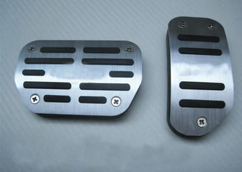

TTCR-II Car Accessories Aluminum alloy Foot Rest Fuel Brake AT Pad pedals Plate For TOYOTA COROLLA 2014-2016 Plate pads stickers