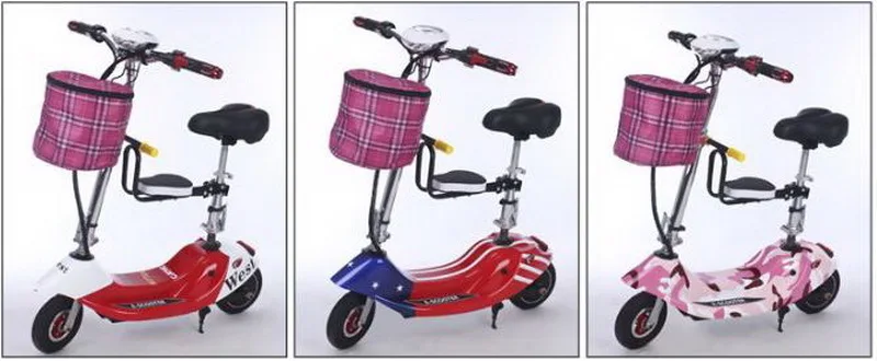 Flash Deal 261007/Electric bicycle/small battery car/scooter/Height adjustment/Folding women mini electric car/adult electric scooter/ 25