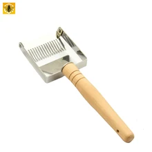 Инструменты для пчеловодства, вилка для разворачивания, железная Расческа для меда, скребок для меда с деревянной ручкой, скребок для меда, лопата