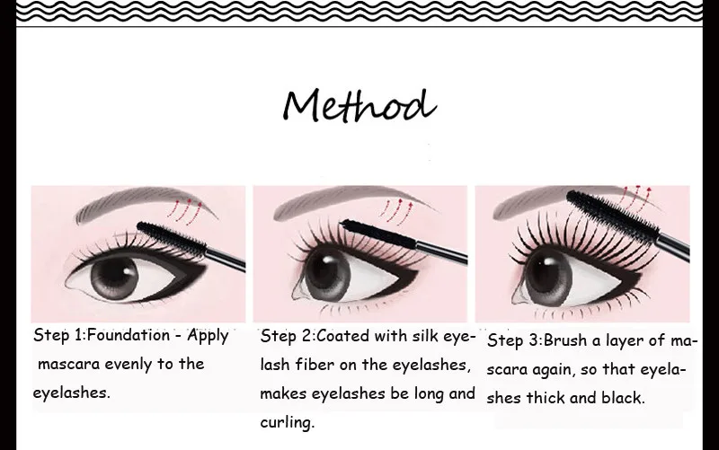 BIOAQUA Brand Black Silk Fiber Mascara Makeup Set Eyelash Extension Lengthening Volume 4D Mascara Waterproof Cosmetics 2pcs/lot