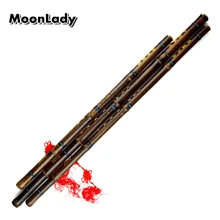 Black Lines Chinese Traditional Flute Xiao Key A/bB/F/G Handmade Bamboo Wind-instrument 8 Holes Professional Instrument
