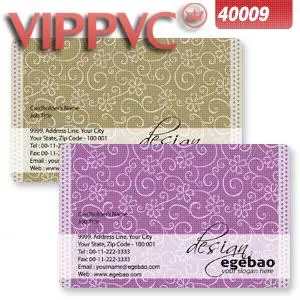 

a40009 Pvc white plastic hypnotizes silver beads light Printing business card design card template