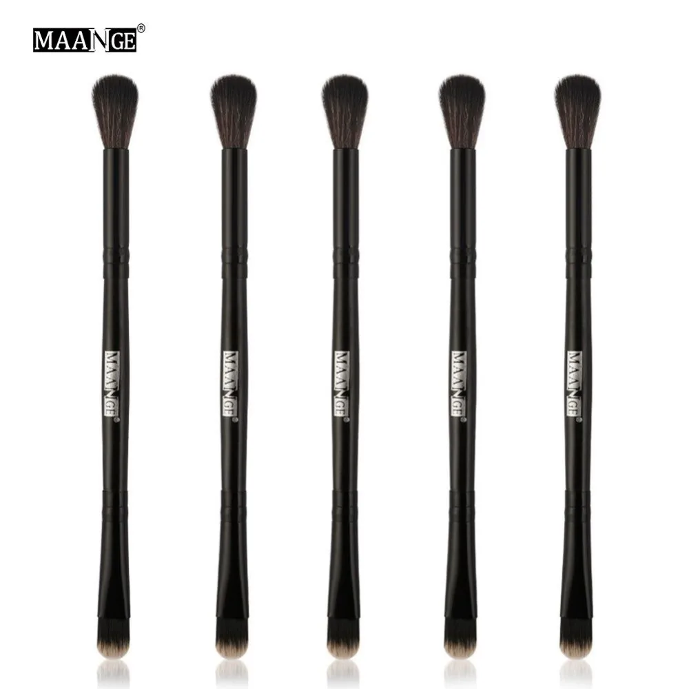 

MAANGE 5pcs Double Head Professional Multifunction Cosmetic Eyeshadow Concealer Blending Lip Powder Makeup Brushes Tools #266731