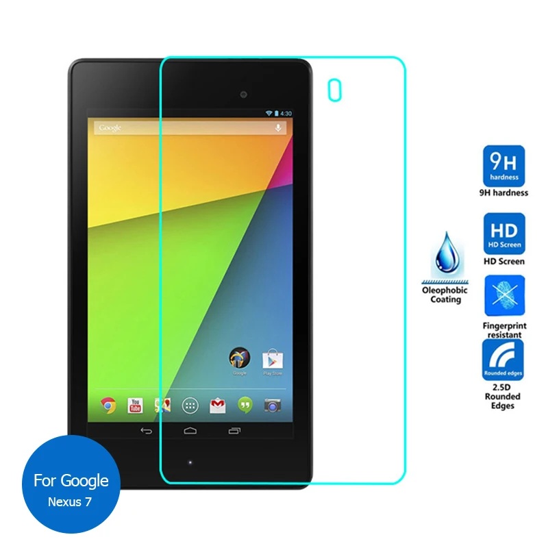 

For Google Nexus 7 2nd Gen 2013 Tempered Glass Screen Protector Cover 9h Safety Protective Film on Nexus7 2012