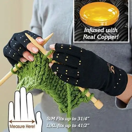 Анти артрит руки медная терапия компрессионные медные перчатки боли облегчение