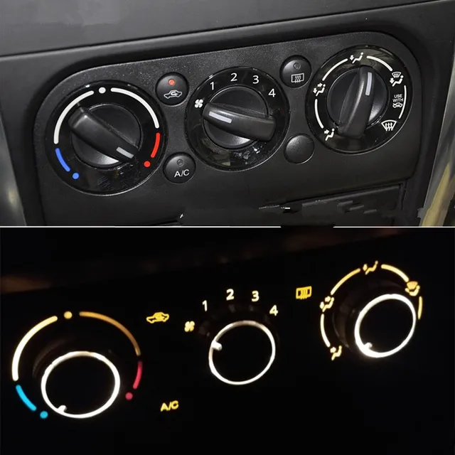 Buy 3PCS /SET Red Black Blue Aluminum Alloy Air Conditioner Knob For Suzuki