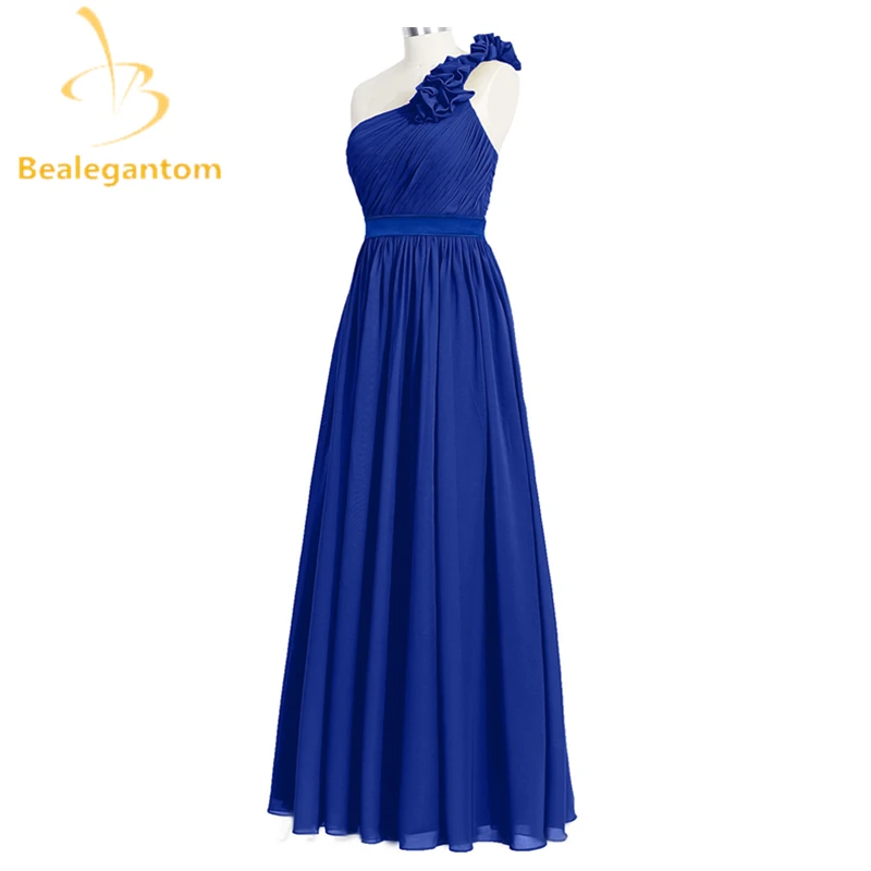 

Bealegantom 2017 Sexy Royal Blue Long Prom Dresses Beaded Chiffon Evening Party Gowns Vestido Longo Vestido De Festa QA1007