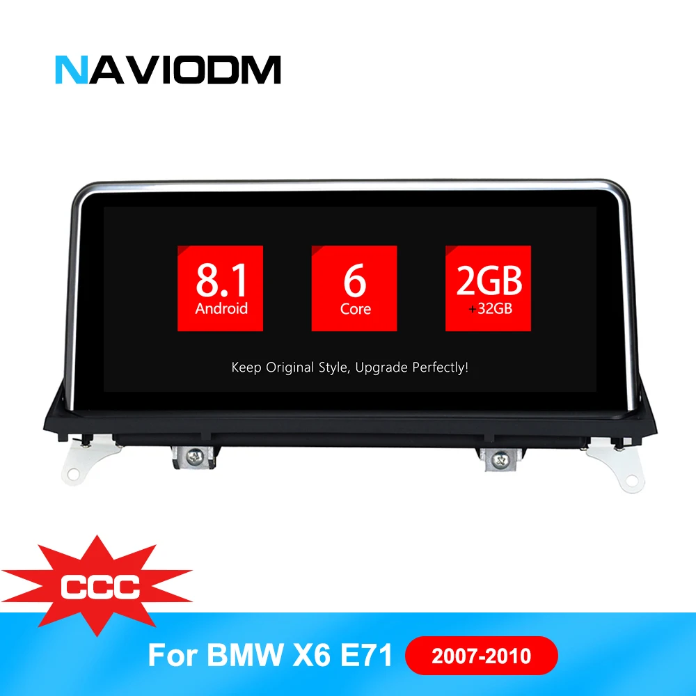 

PX6 6 Core Android 8.1 Car navigation multimedia For BMW X5 X6 E70 E71 CIC CCC Car DVD player car GPS auto raido