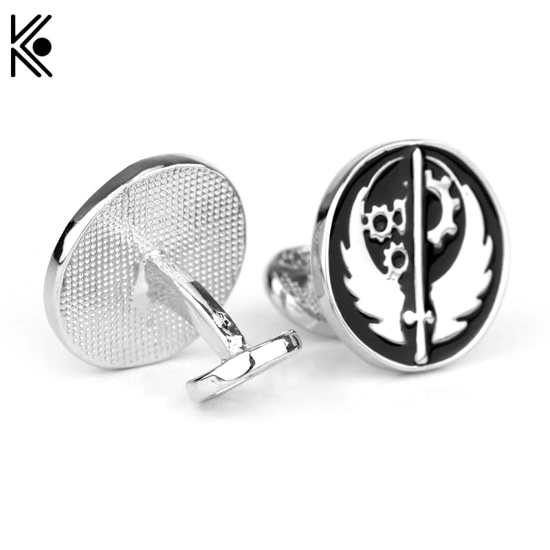 

2017 New Star Wars Rogue One Cufflinks Mens Rebel Alliance Cuff links ,the Men Shirt Party Wedding Argent Black Enamel Cufflinks