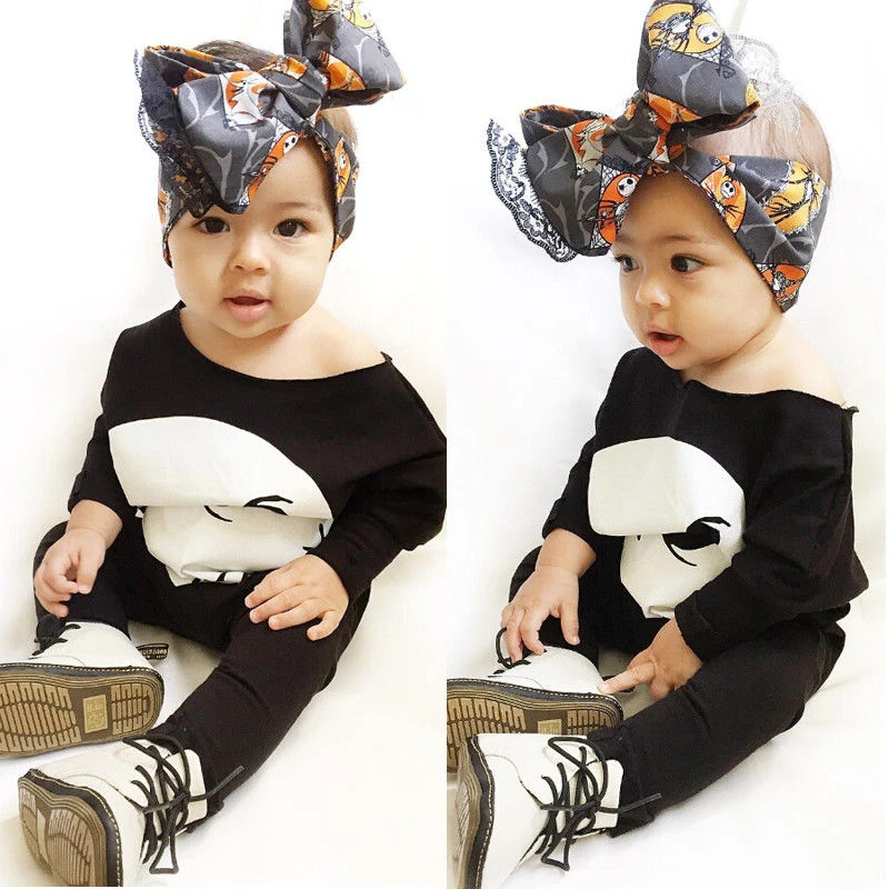 

Halloween Baby Boys Girls Cotton Romper Infant Baby Long Sleeve Romper 2017 New Black Jumpsuit Bebes Kids Clothing For Newborns