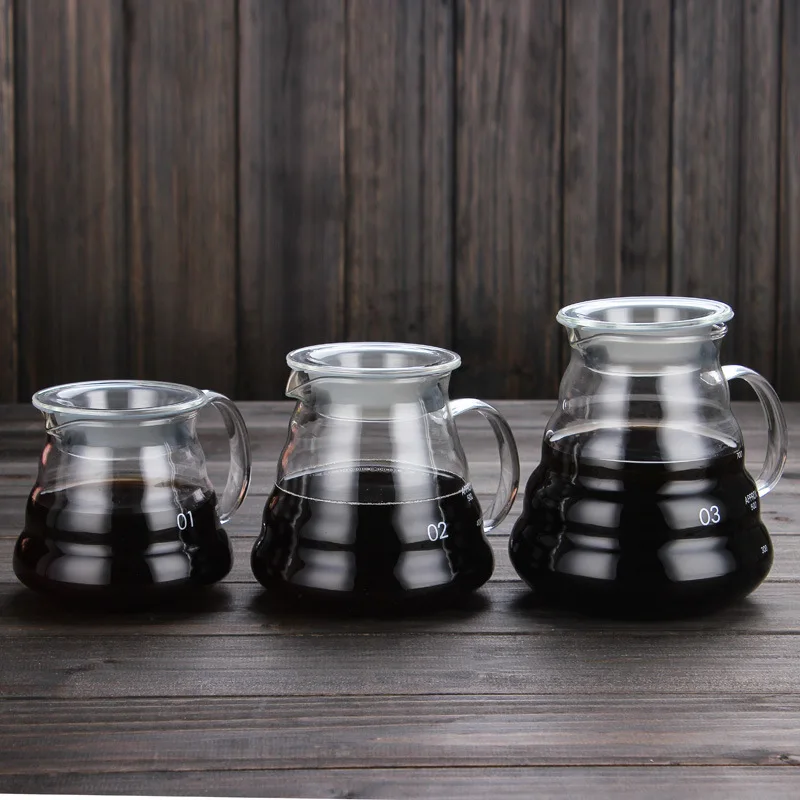 

360ml/600ml/800ml Glass Coffee Maker Pot Carafe Drip Coffee Pot Coffee Kettle Barista Percolator Espresso Coffee Machine