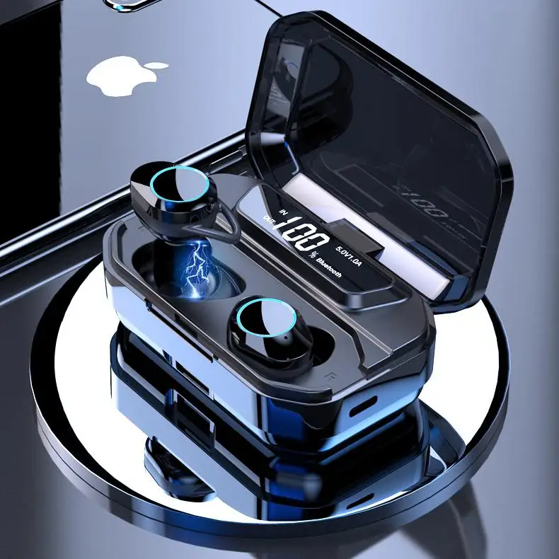 

HobbyLane TWS Bluetooth 5.0 Earphone Stereo Wireless IPX7 Waterproof Earbuds with Mic 3300mAh Power Bank d25